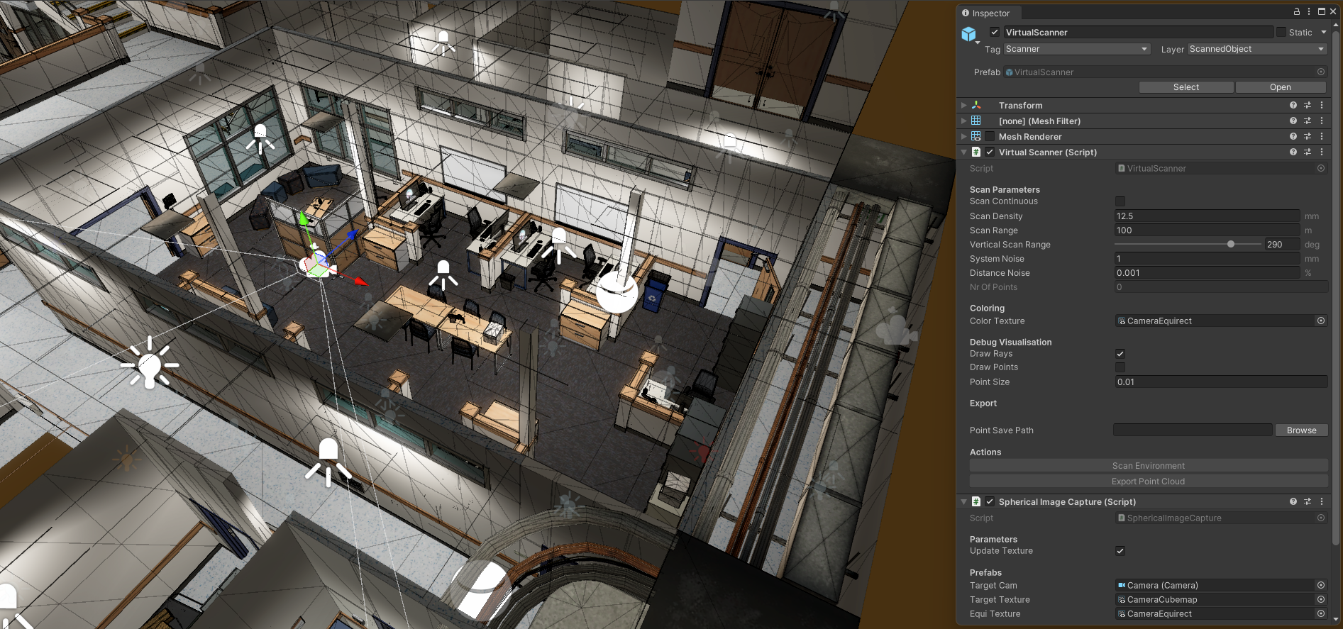 Synthetic Scan Dataset Generation for Non-Static Objects workflow